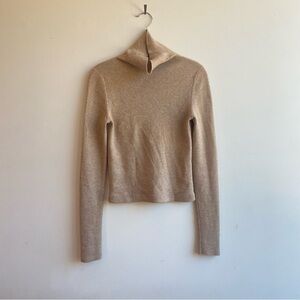 Lauren Manoogian Cream Turtleneck Sweater